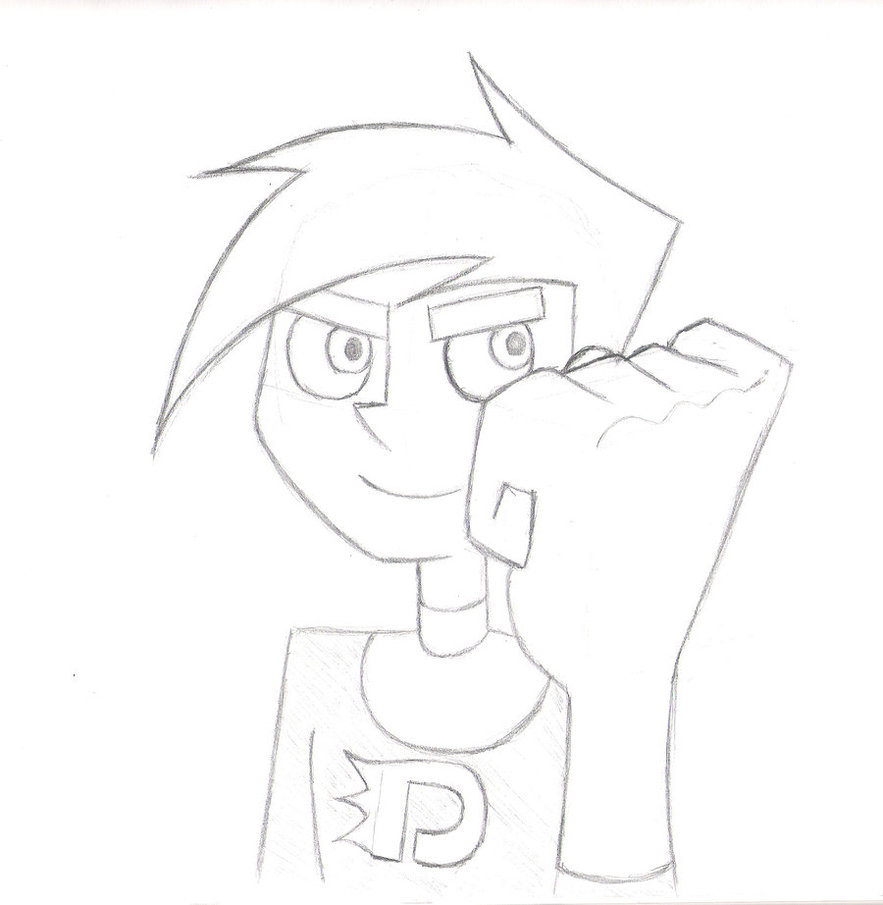Plansa de colorat cu Danny Phantom 5 18